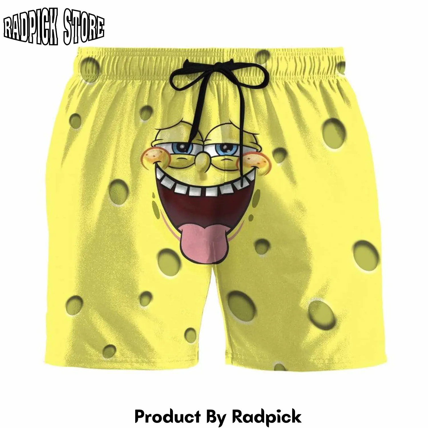 Radpick 3d patrick star spongebob squarepants front and back custom summer beach shorts swim trunks rp631295